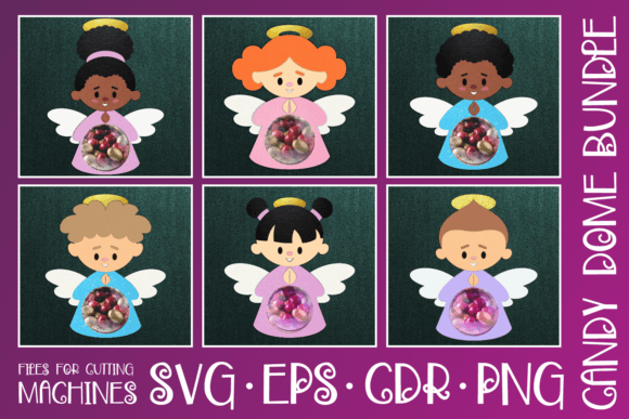 Angel Candy Dome Bundle Paper Craft Guide