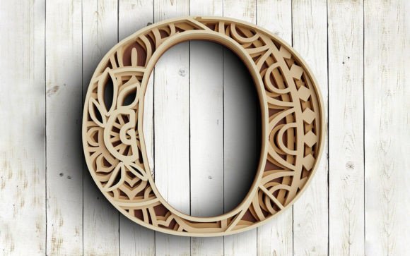 Bringing Depth to Design with a Layered Floral Alphabet Letter O