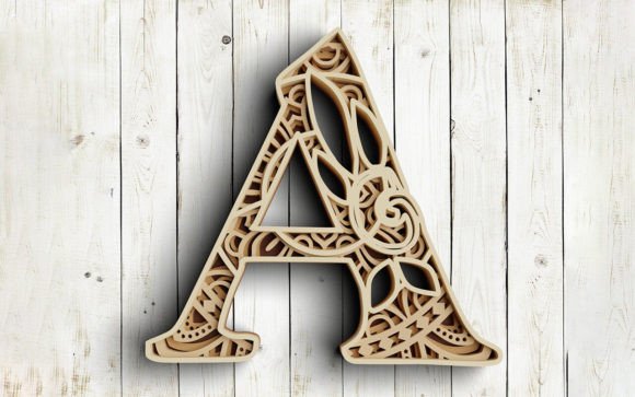 Crafting Depth: A Guide to the Layered Floral Alphabet Letter A