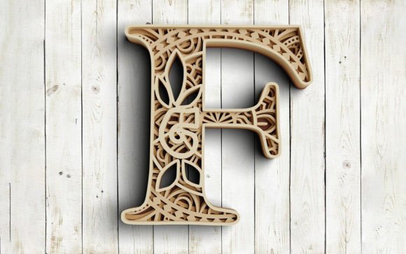 Crafting Depth and Dimension with the Layered Floral Alphabet Letter F