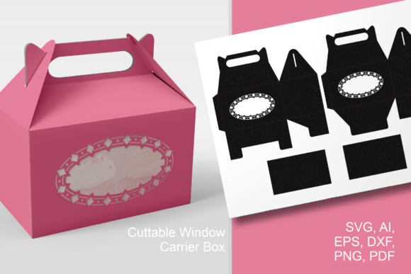 Crafting Elegance: The Oval Window with Diamonds Gable Gift Box Design