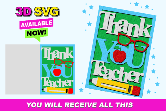 Crafting Meaningful Gratitude: A Guide to the 3D Teacher Thank You Card