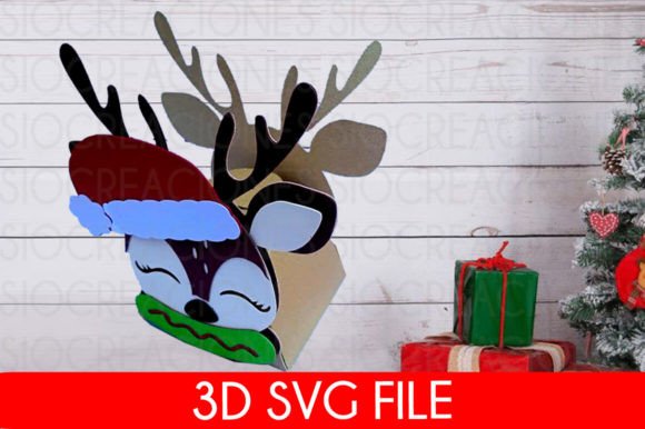 Crafting Perfect Holiday Gifts with the Christmas Reindeer Box SVG