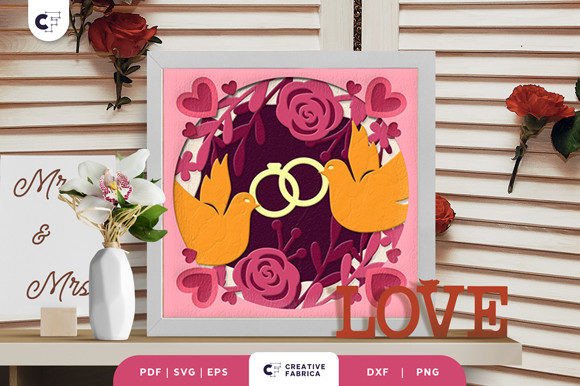 Crafting Timeless Memories with a Wedding Rings Shadow Box Paper Cut