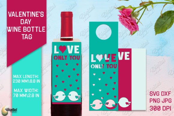 Elevate Your Gifts with Love Only You SVG Wine Bottle Tags