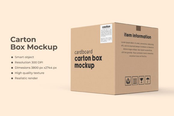 Elevating Brand Perception with a High-Resolution Square Carton Box Mockup