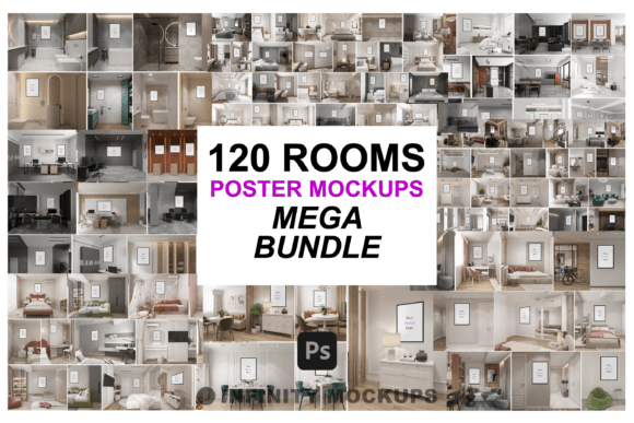 Evaluating the 120 Bundle Wall Frame Posters Mockup for Professional Presentations