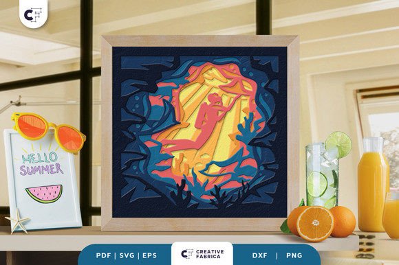Evaluating the Diving Shadow Box Paper Cut SVG for Layered Craft Projects