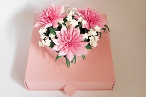 Jamila Flower Box: Elegant SVG Gift Template
