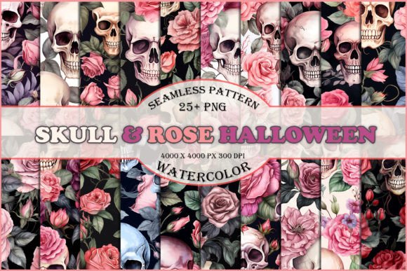 Practical Applications of the Skull and Rose Seamless Pattern Bundle