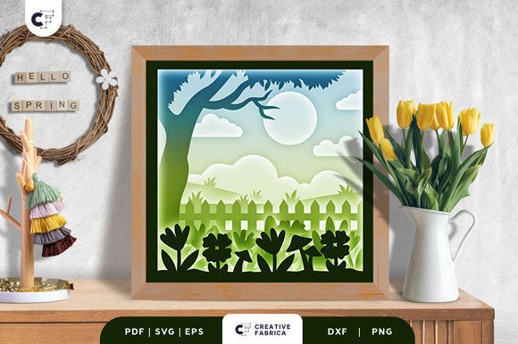 Spring Backyard Shadow Box Paper Cut: A Practical Guide to 3D Garden Art