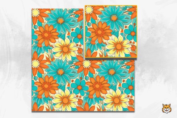 Strategic Design Decisions: Leveraging the 70S Retro Groovy Floral Seamless Pattern for Brand Impact