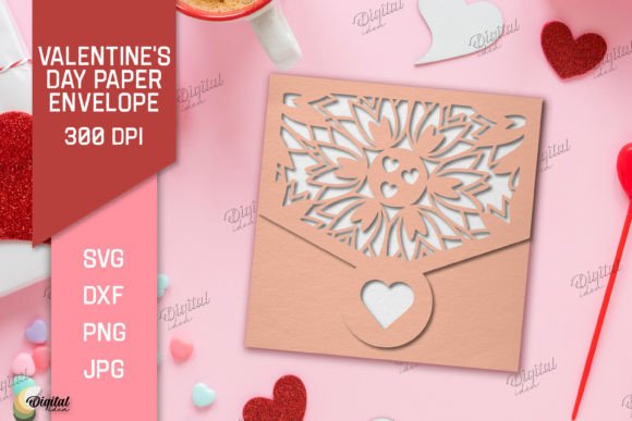 Strategic Design Execution with Valentine's Day Envelope Paper Cut SVG Assets