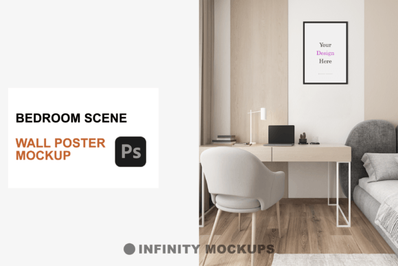Transforming Digital Designs into Reality with a Bedroom Canvas Wall Art Mockup