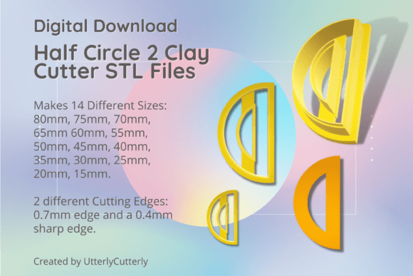 Unlocking Creativity with the Half Circle 2 Clay Cutter - Donut STL Di Bundle